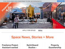 Tablet Screenshot of meanwhilespace.com
